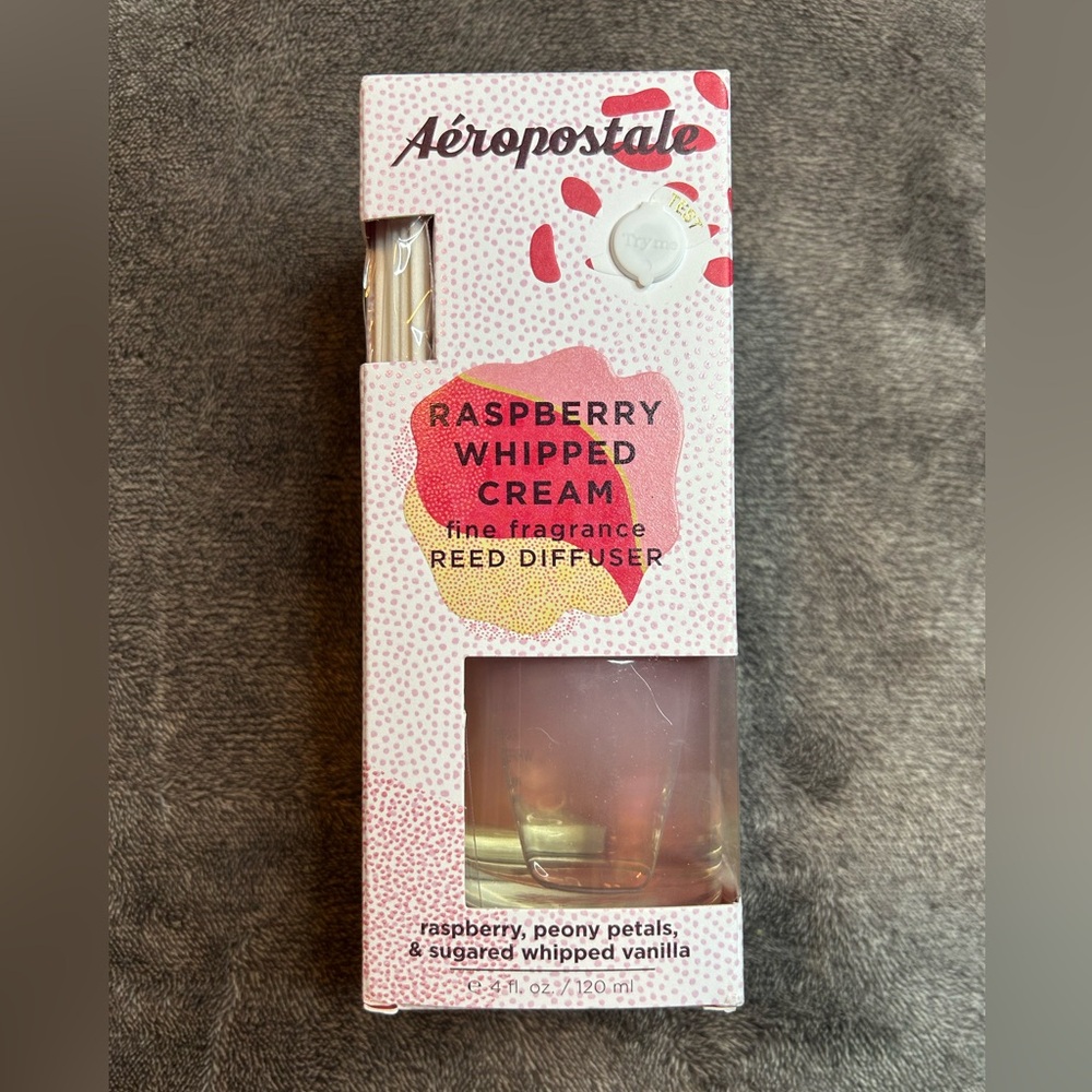 Aeropostale Raspberry Whipped Cream Reed Diffuser, New 4.0 oz.